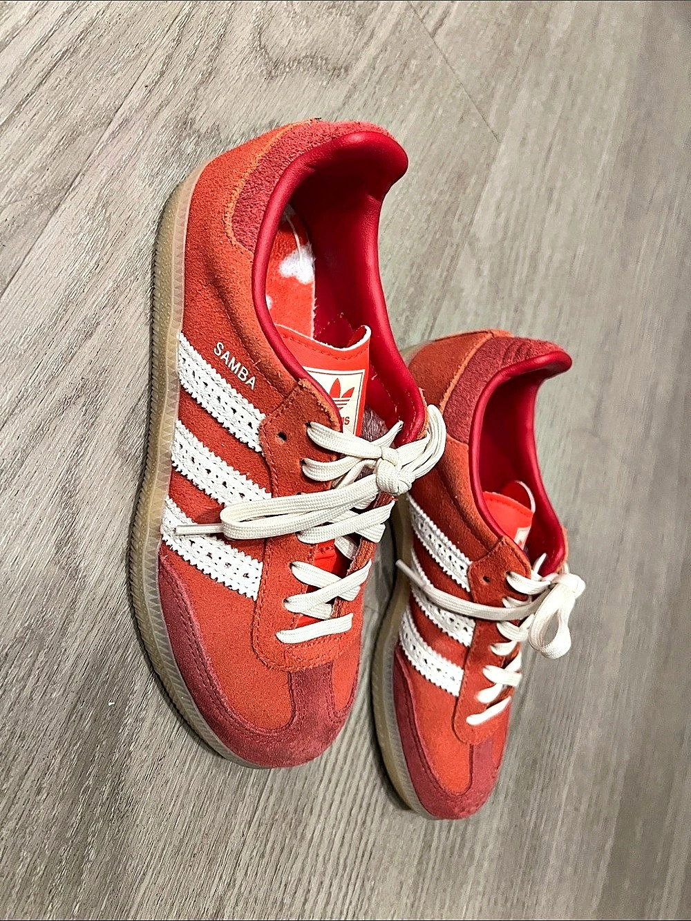 adidas Samba Red & White Sneakers